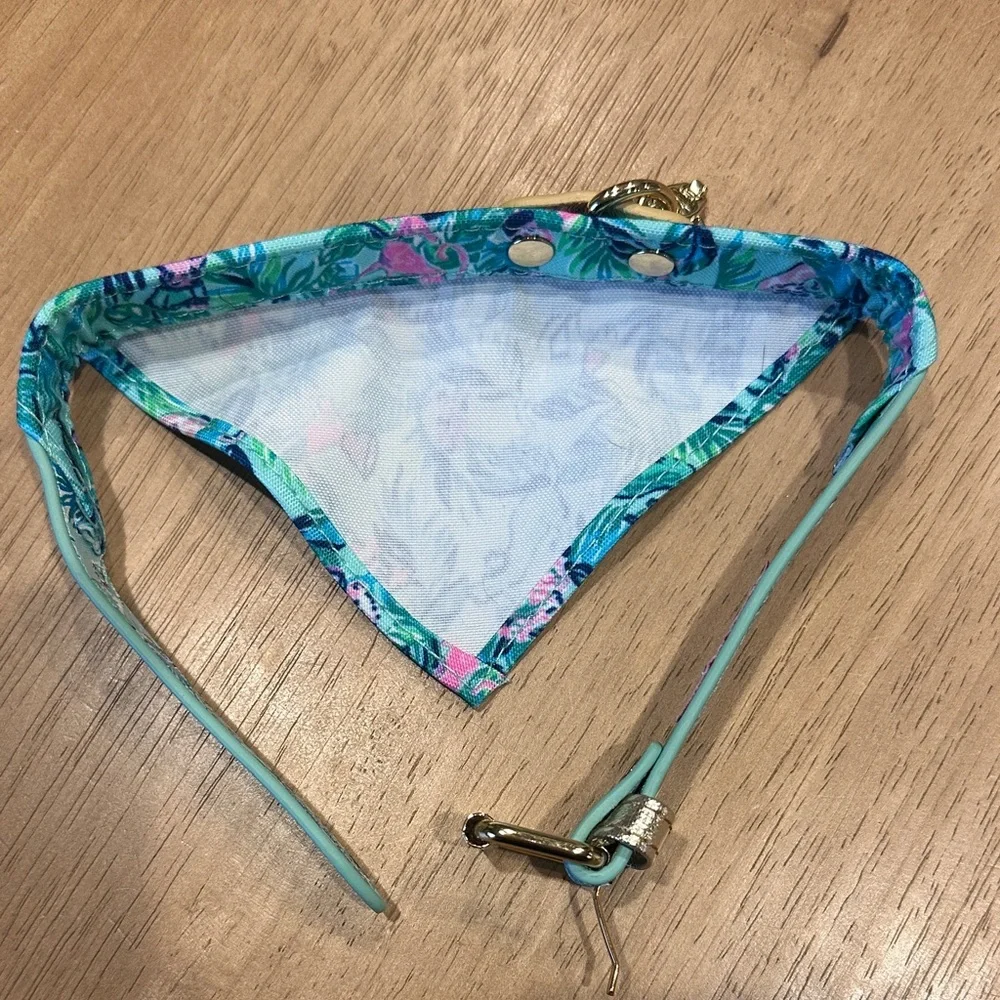 Lilly Pulitzer Blue Floral Dog Collar - Picture 2 of 5